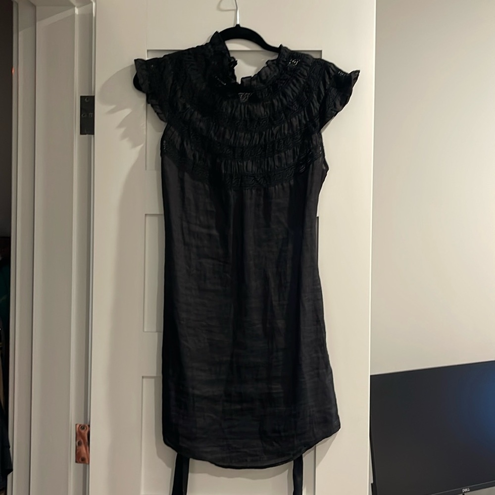 Black Frame linen dress